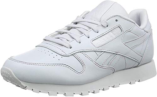 Image of Reebok Women's Cl Lthr Gymnastics Shoes, White (Space Dye /Spirit White Space Dye /Spirit White), 3 UK