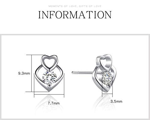 Boucles d'oreilles S925 pour femmes petits bijoux coréens discrets - 4