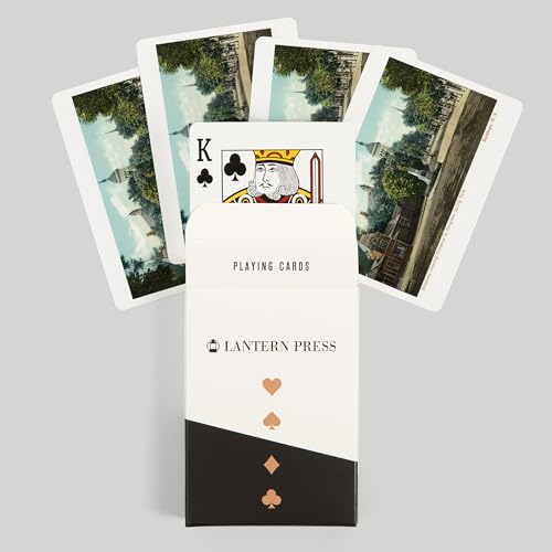 Lantern Press Saratoga Springs, 52 Naipes Poker miniatura 6