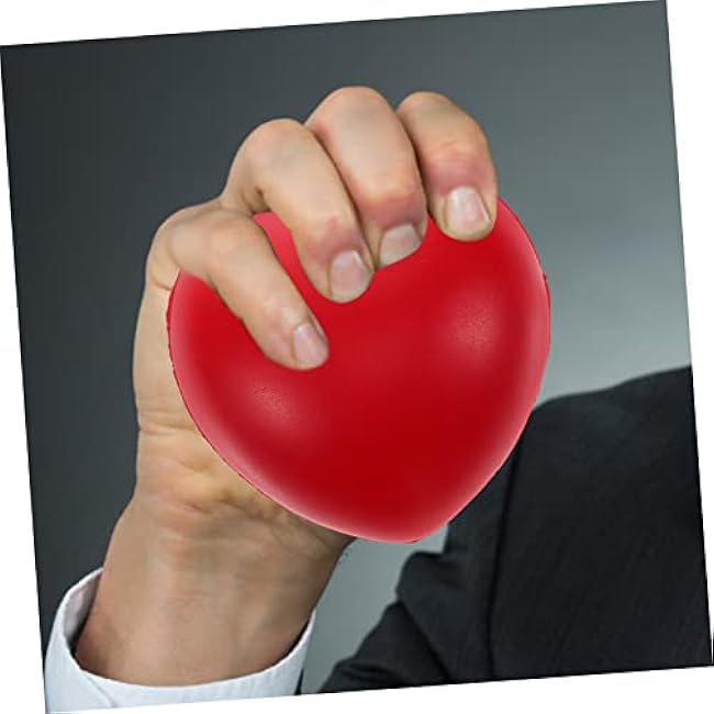 Heart Shaped Hand Exercise Ball for Strength Training and Stress Relief Squeeze Ball for Finger Massage and Hand Grip Therapy Compact Portable Strength Trainer for Athletes