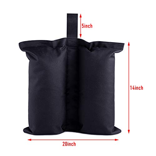 Canopy Weights Sand Bags Set of 4, Leg Weights Bags for Pop Up Canopy Patio Canopy Industrial Grade Weights Bags Trampoline Tent Canopy Weights Patio Canopy Tent Weight Bags Without Sand