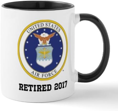CafePress Custom Personalized Personalized Air Force Retirement Gift Mugs 11 oz (325 ml) Ceramic Coffee Mug