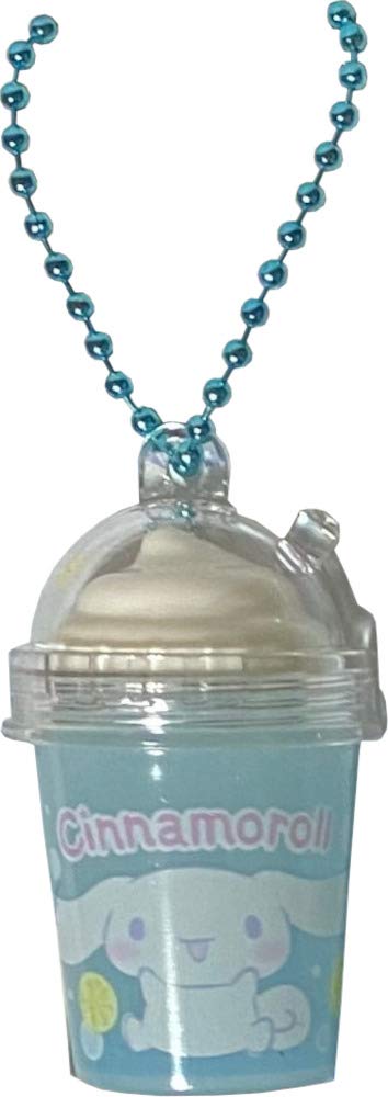 Sanrio Cinnamoroll Accessory case Key Chains Key Ring Holder Ball chain with Mascot Frappe (White soda)