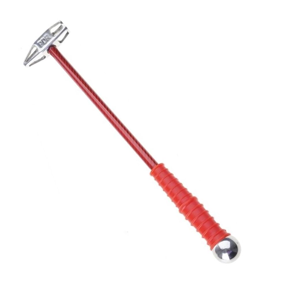 UDSKNV[KSL Car Dent Repair Tool: Hollow Carbon Fiber Leveling Hammer with Stainless Steel Head for Smoothing Dents and Bumps