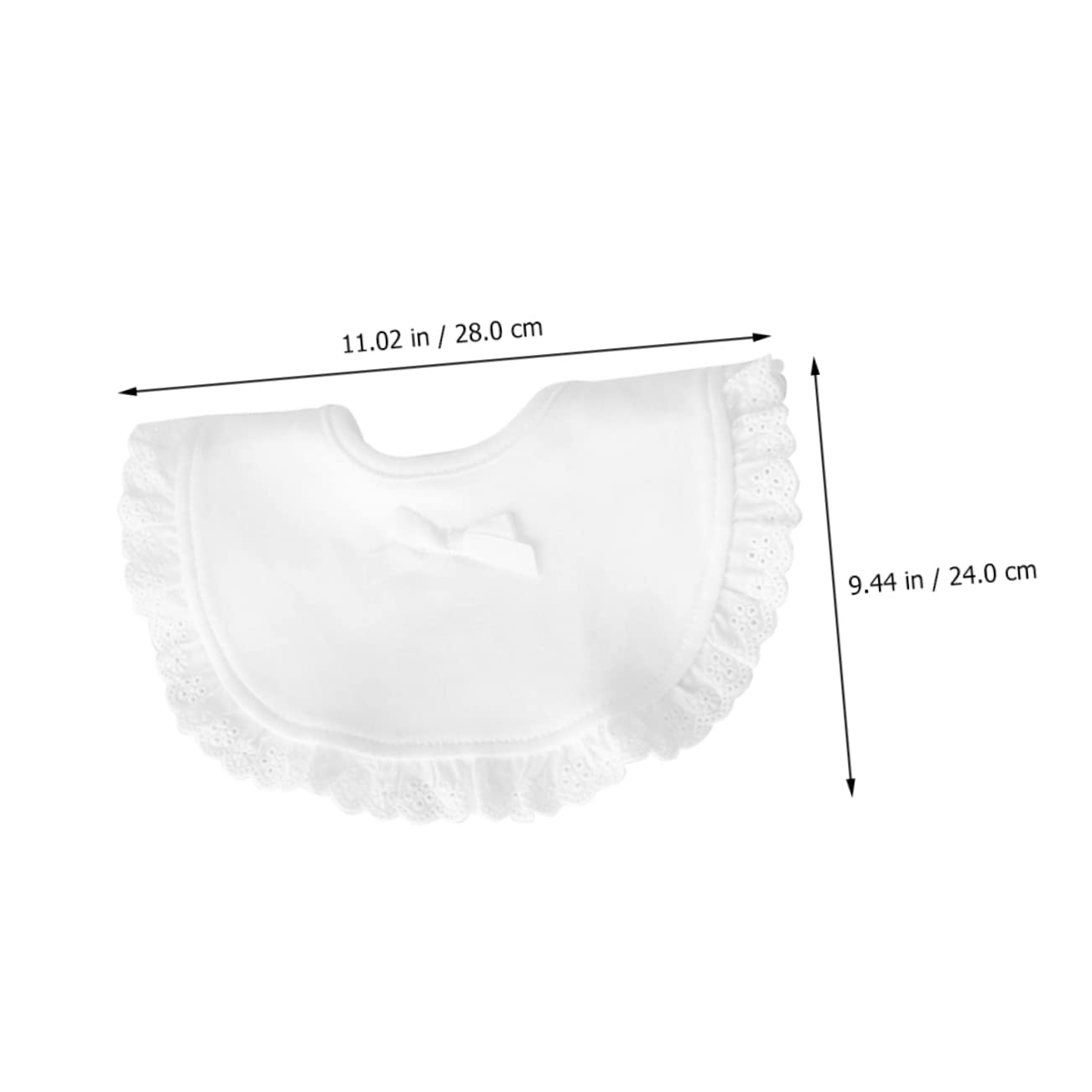 Toyvian 6 Pcs Baby Bib Kids Weaning Bib Baby Drool s Infant s Bandana Eating Muslin Scarf White Products Lace Pure Cotton Newborn - Image 4