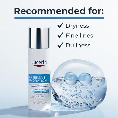 Eucerin Immersive Hydration Daily Face Lotion Broad Spectrum SPF 30 Sunscreen with Hyaluronic Acid, Lightweight Face Moisturizer Reduces Look of Wrinkles, 1.7 Fl Oz Bottle - Image 5