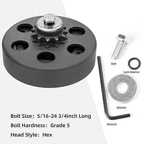 Go Kart Clutch 3/4 Bore 12T For #35 Chain, Predator 212 Engine Centrifugal Clutch, Up To 6.5 Hp, Perfect For Go Kart, Mini Bike And Fun Kart Engine #TOP2