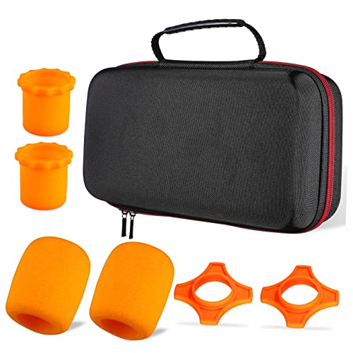 Milisten Box Portable Microphone Bag Microphone Muffler Foam Mic Covers Mic Protection Foam Sponge Anti-Fall Mic Storage Bag Zip Microphone Bag Microphone Case Shockproof Zipper Bag #TOP5
