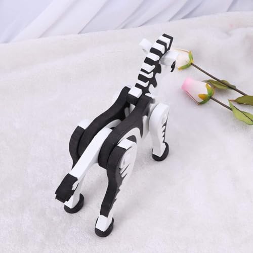 Image of Crackles DIY 3D EVA Foam Animal Zebra Assembly Jigsaw Puzzle Toy for Kids (Pack of 1)