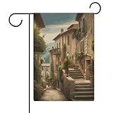 Taille adaptée : le drapeau de jardin de bienvenue printemps été est de petite taille 32 x 47 cm. Les drapeaux de jardin floraux disposent d'un manchon sur le dessus pour une utilisation avec n'importe quel mât ou support de drapeau standard. Les drapeaux de cour printemps-été pour l'extérieur sont parfaits pour votre cour, jardin, près de la boîte aux lettres, ou près de votre porche, partout où vous le souhaitez. (Drapeau de jardin uniquement, support de drapeau non inclus)