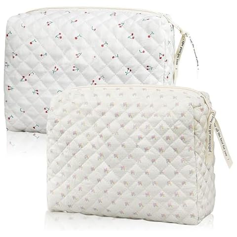 LURVOUS Floral Makeup Bag Set of 2 Cover
