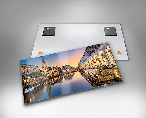 Verre d'art coloré design Hambourg pour intérieur chic