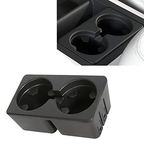 Portavasos Doble para Carro Consola Central Plástico Negro miniatura 2