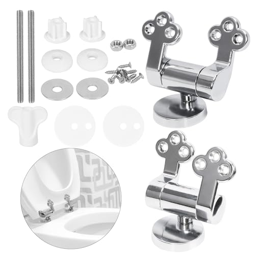 2 Stück Toilettensitz-Schrauben Set – Universal Mit Muttern & Scheiben, Einfache Montage