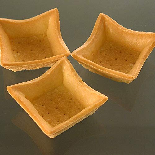 Dessert-Tartelettes - Elegance, quadratisch, 5,6x5,6cm, Mürbeteig, 1,39 kg, 126 St