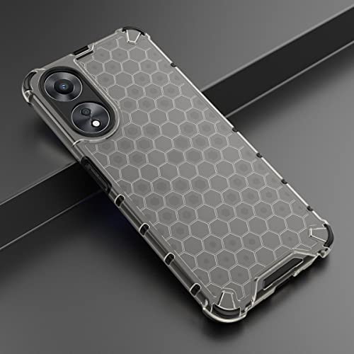 Image of Glasgow Back Case Cover Compatible with [ Oppo A58 5G / A78 5G ] (Stylish Design) - Black
