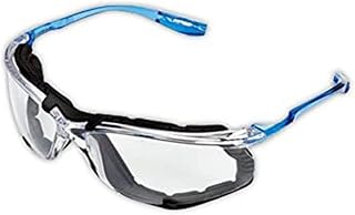 3M 10078371118744 Virtua CSS Protective Eyewear with Foam Gasket, Clear/Blue