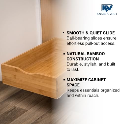 Knape & Vogt Bamboo Wood 14-inch Pull Cabinet Drawer by Knape & Vogt - Image 4