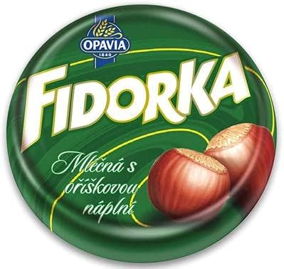 Opavia Fidorka Green 5-pack 5x30g/5x1.1 Milk Chocolate Coated Wafer with Hazelnut Filling