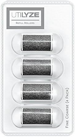 UTILYZE Wet & Dry Refill Rollers for Electronic Foot File Pedicure Electric Callus Remover (Fine Coarse)