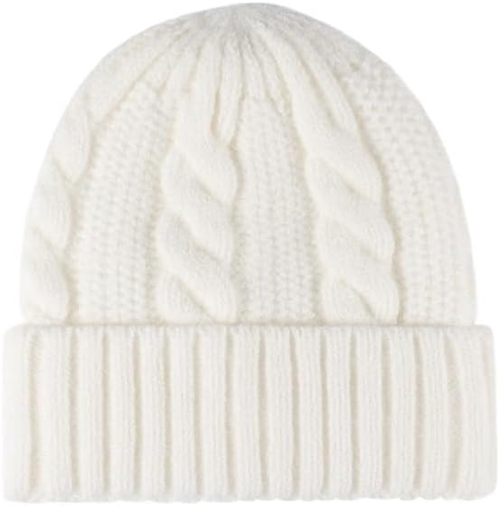 Fleece Warm Knitted Hat Women Versatile Woolen Hats Without Brim for Outdoor Use