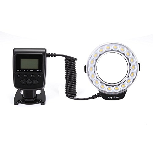 Flash macro Fotga RF600D avec 4 diffuseurs et 8 bagues adaptatrices d'objectif SLR