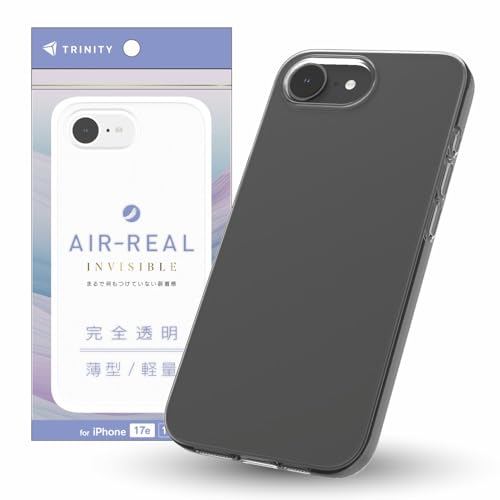 Simplism �V���v���Y�� �݊��i [AIR-REAL INVISIBLE] ���^�y�ʃn�[�h�P�[�X iPhone17e/16e�p TR-IP26S-ARP-CL
