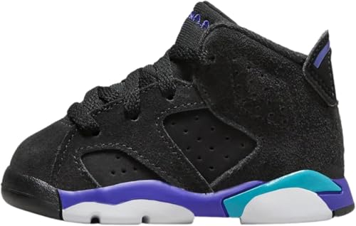 Air Jordan 6 Retro Aqua Infant Toddler Lifestyle Shoes (Black/Aquatone/Bright Concord)