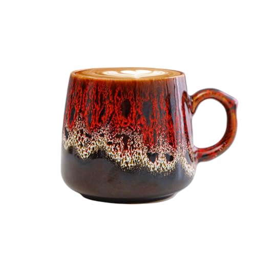 Jeruytgh Tasses à café en céramique | Tasse à thé Jumbo | Gobelet à eau | Tasse à café | Tasses à thé et café | Matériau 100 % naturel de haute qualité pour le bureau et la maison pour les amateurs de