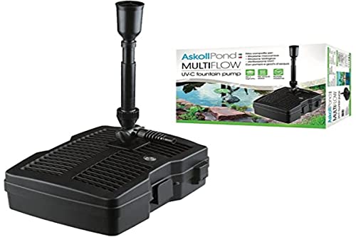Askoll Pond Multiflow Uv-C Filtro Interno Per Laghetti E Fontane Completo Con Lampada Uvc, Nero