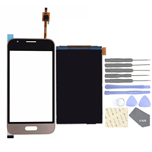 VEKIR Cell Phones Replacement Parts for Samsung Galaxy J1 Nxt J105 J1 Mini 2016 Touch Screen Glass Panel+ Display LCD Screen[Not Yet Combined](Golden)