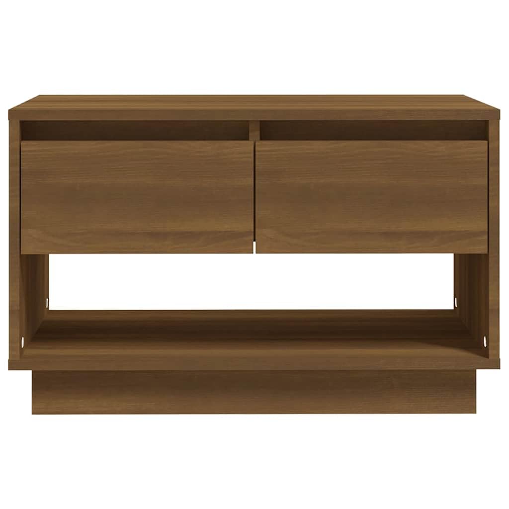 Mobile TV basso, effetto rovere, 70 x 41 x 44 cm, colore: marrone