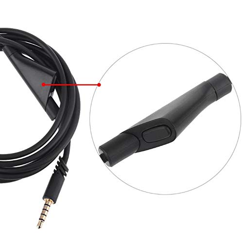 2m 6.5 Pés de Cabo de de Áudio Controle de Volume Cabo se encaixa para Astro A10 A40 Headset, Duráve