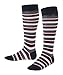 Falke Mixed Stripe Cotone Lunghi modellati 1 Paio Calzini, Blu (Marine 6120), 35-38 Unisex-Bambini