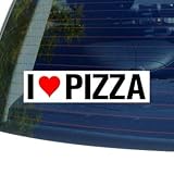 GRAPHICS & MORE I Love Heart Pizza - Window Bumper Sticker