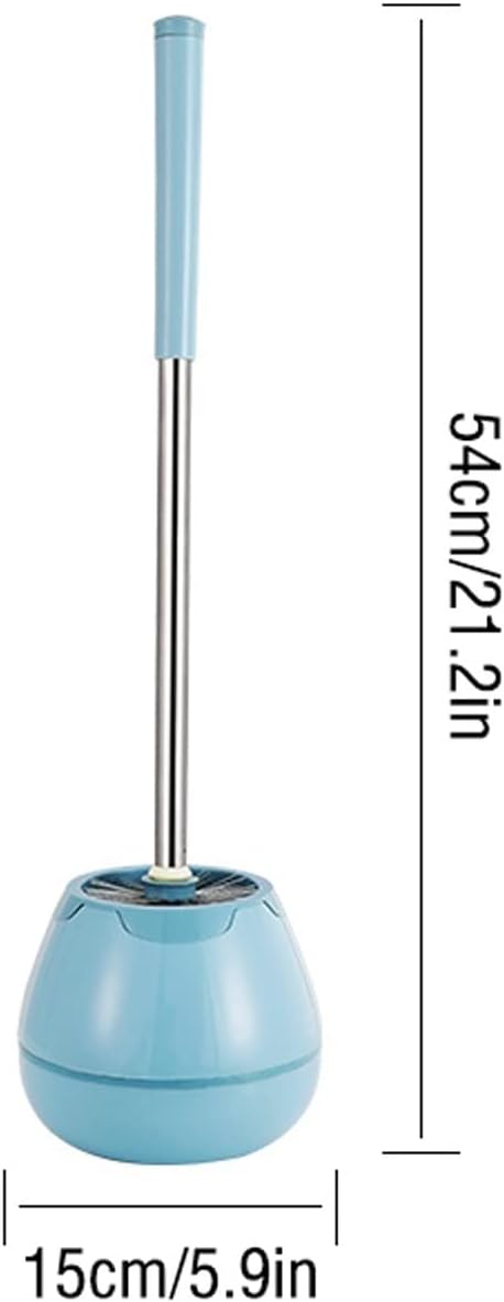 Toilet Brush Holder Household Toilet Brush with Stainless Steel Long Handle 360 Degree Cleaning Toilet Toilet Brush Set a Good Gift for a Friend's New Home Toilet Brush Holders
