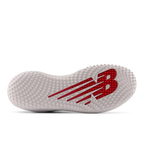 New Balance New Balance Men's Fresh Foam 3000 V7 Turf-Trainer Baseball Shoe, White/Team Red/Team Navy, 15 M