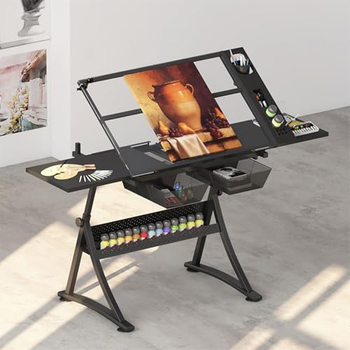 Septlib ���}�e�[�u�� �� pc�f�X�N 100cm�� ���}�� �K���X�f�� �X�`�[���t���[�� �⏕�I�t�� ���w���[ 6�i�K�̍������߉\ �`��e�[�u�� ���~���T�C�h�e�[�u�� �V�p�x���߉\ ���s60 �p�\�R���f�X�N ���~�f�X�N �L���X�^�[(�_�u���T�u