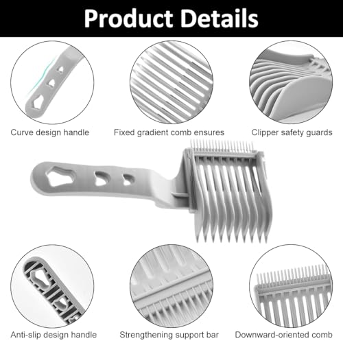 MAYCREATE 4Pcs Fade Comb Set 4 Pieces - Image 4