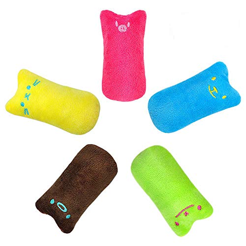 Didog 5 Pack Interactive Cat Catnip Toys Funny for Kitten Kitty Cat Kicker