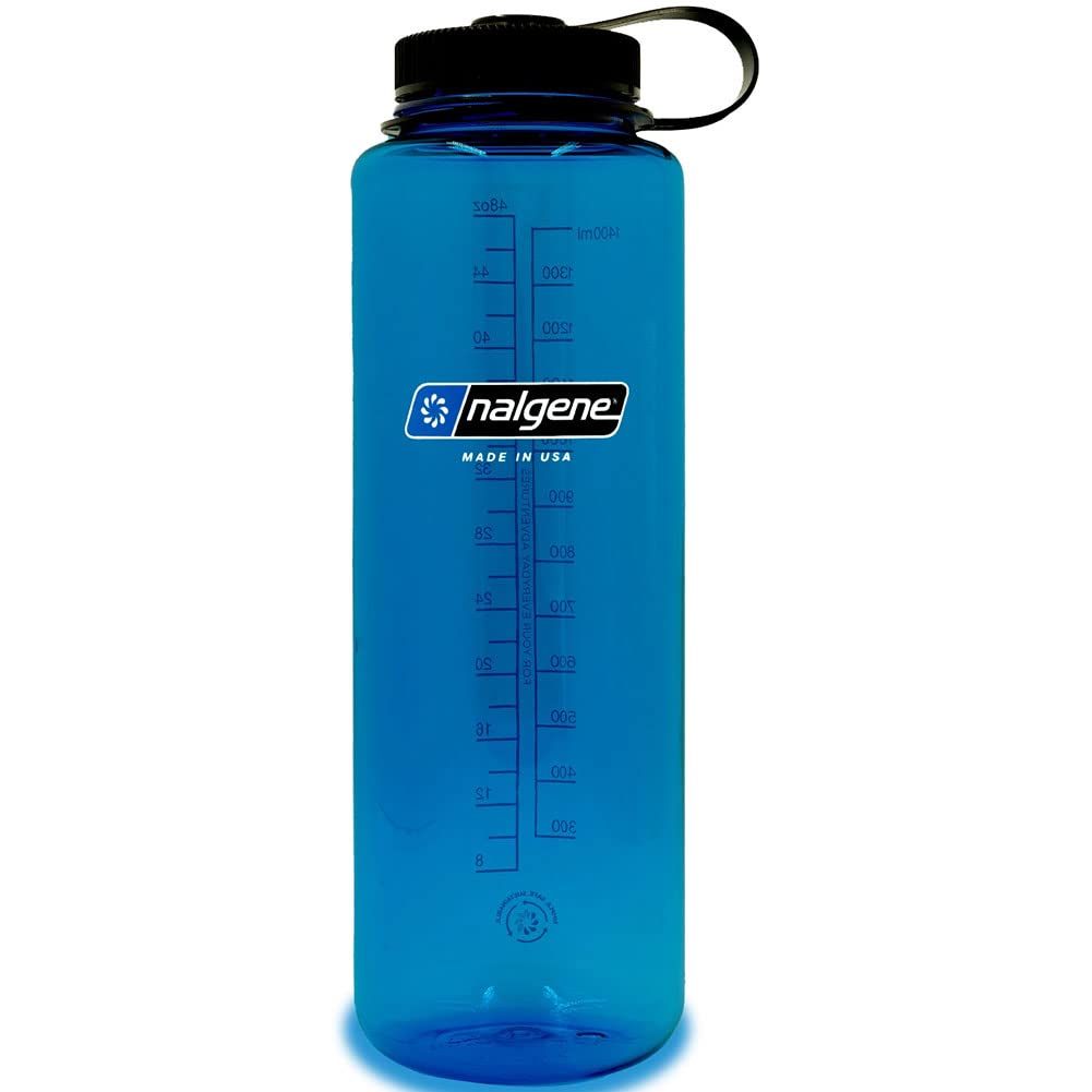 NalgeneSustain Tritan BPA-Free Water Bottle Made with Material Derived from 50% Plastic Waste, 48 OZ, Wide Mouth