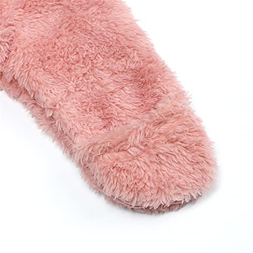 Teddy Bear Suit for Baby Boys Girls Footed Jumpsuit Coat Newborn Fleece Winter Outfits Cute Cartoon Fluffy Romper3