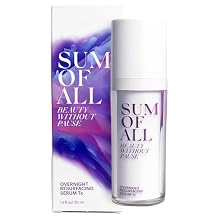 SUM OF ALL Overnight Resurfacing Serum Tx for Face with AHA Glycolic Acid and Pineapple Enzyme for Skin Toning, Texture, and Dullness, Fragrance-Free, Menopause Skincare for Women, 1.0 fl oz