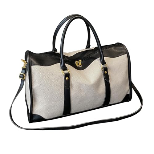 Sports Gym Bag Canvas Large Pouch Travel Duffle Bag for Exercise Workout Travel, Black Small