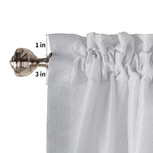 Abstract Art Kitchen Valances For Windows Rod Pocket, Blue And Grey Acrylic Half Window Curtain ,Modern Rectangle Oil Painting Window Treatments Valances For Bathroom Bedroom Living Room Cafe Decor #TOP5