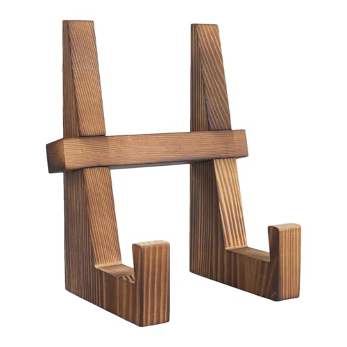 Soporte para libros de cocina, 4,72 x 4,72 x 8,86 pulgadas, soporte para libros de recetas, expositor de libros de cocina de madera, adorno rústico para encimeras de cocina, tabletas, fotos para