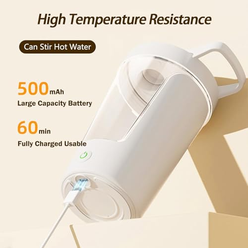 Bouteille shaker électrique 17 oz et mélangeur vortex rechargeable pour poudre de protéine