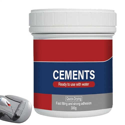 Relleno para grietas de hormigón: cemento de secado rápido, relleno para grietas de hormigón | Cemento para reparación de pisos Solución rápida e instantánea para parchar superficies de concreto, repa