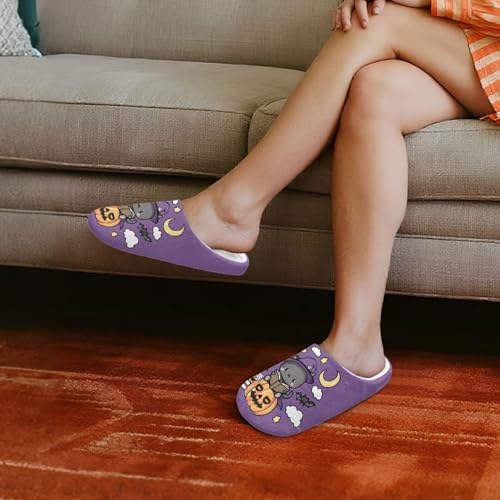 Slippers for Women Indoor Soft Cotton Slippers Closed Toe 6.5-11.53