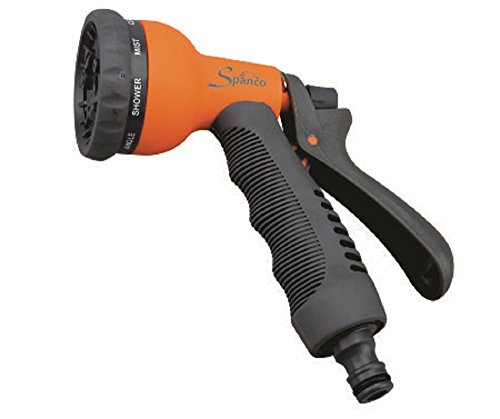 Falcon Spanco Plastic 8-Pattern Water Gun (Micro Hand Sprinkler) (Multicolour)